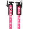 Ultron selfie hot shot Pink – 15–45 cm Selfie lazdelė su užrakto mygtuku rankenoje – tinka Samsung Galaxy, iPhone ir kitiems išmaniesiems telefonams (173951)