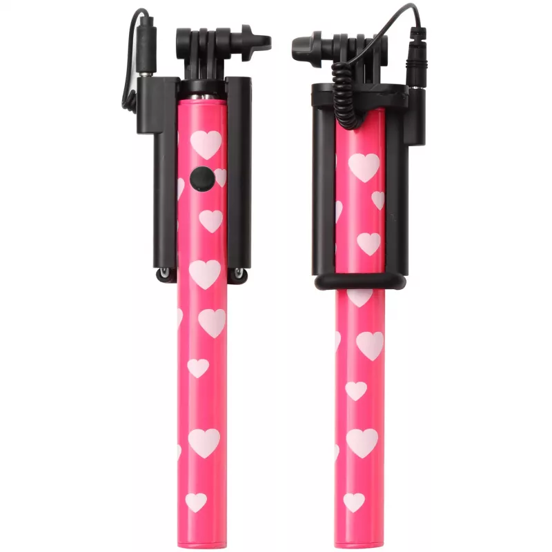 Ultron selfie hot shot Pink – 15–45 cm Selfie lazdelė su užrakto mygtuku rankenoje – tinka Samsung Galaxy, iPhone ir kitiems išmaniesiems telefonams (173951)