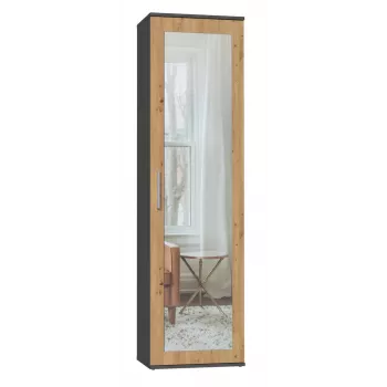 Spinta Top e shop DUO SZAFA ANT/ART KP — 1 duris, 2 lentynos, 500×350×1800 mm