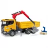 BRUDER Scania Super 560R statybinis sunkvežimis su kranu ir 2 padais