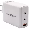QOLTEC 100W GaN USB-C Dual PD 5–20V 1.5–5A, 2×USB-C Įkroviklis