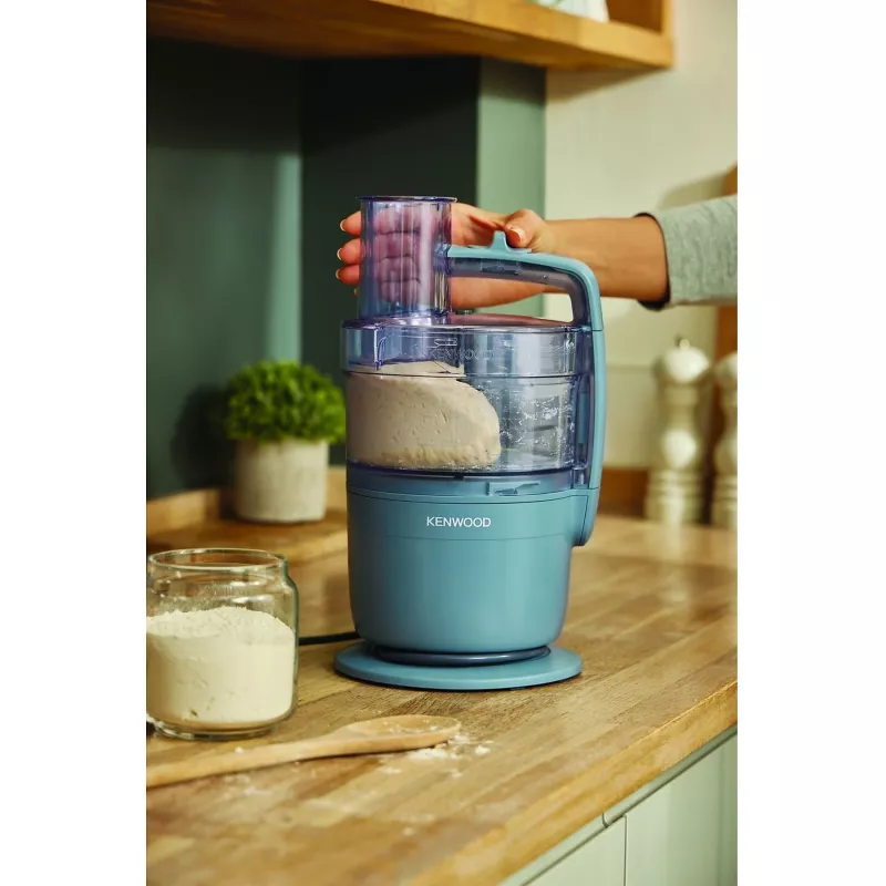 Smulkintuvas Kenwood FDP23.140GY MultiPro Go – kompaktiškas nešiojamas pjaustytuvas, pilka spalva