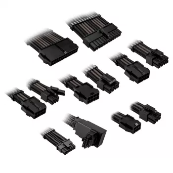 Ilginimo rinkinys Kolink Core Pro 12V 2x6-pin Type 1 – Jet Black/Gunmetal