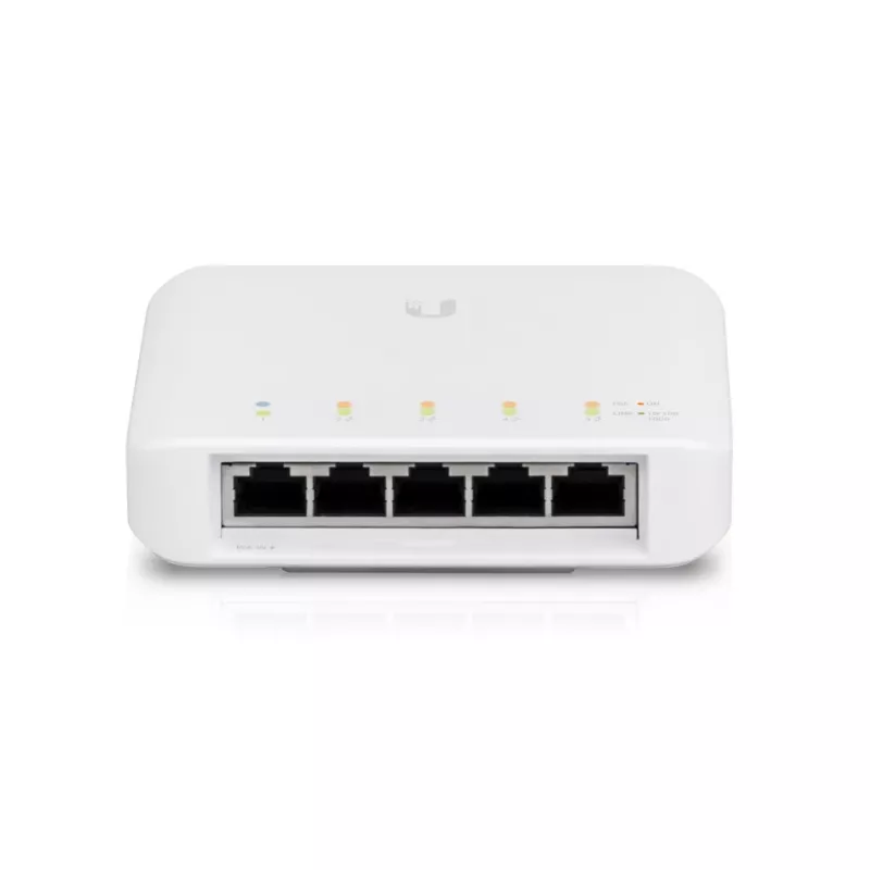 Ubiquiti UniFi Switch Flex (3 vienetų pakuotė) Valdomas L2 Gigabit Ethernet jungiklis su PoE, baltas