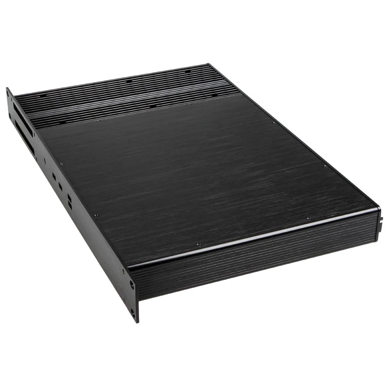 Akasa Galileo TU3 1U stovo korpusas Thin Mini-ITX, be ventiliatoriaus, OEM, juodas