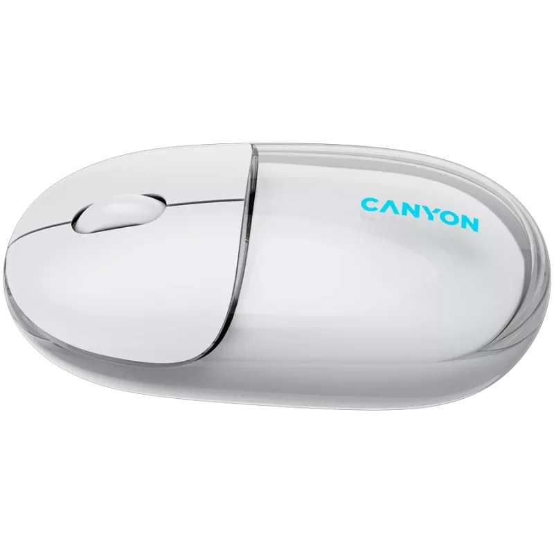 CANYON pelė OnClick 24 BT / Belaidė Skaidri Balta