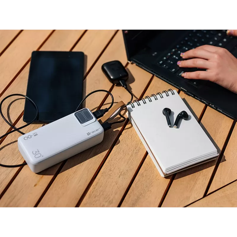 Tracer Blaze 30000 mAh 65 W, balta