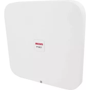 ASCOM IPBS3-A4 - IP DECT prieigos taškas (8 kanalų | DECT GAP/CAP radijo sąsaja | išorinė antena) - baltas