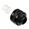 Alphacool 17471 Eiszapfen PRO 13 mm HardTube fitingas G1/4, žalvarinis, 22 mm skersmens, 20 mm aukštis, Deep Black