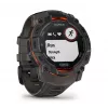 Garmin Instinct 3 Solar GPS išmanusis laikrodis 1,3 colio MIP 176x176 jutiklinis ekranas juodas