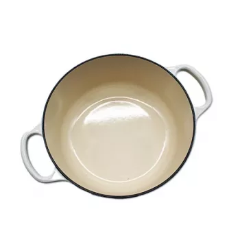 Le Creuset Signature apvalus kepimo indas baltas 20 cm