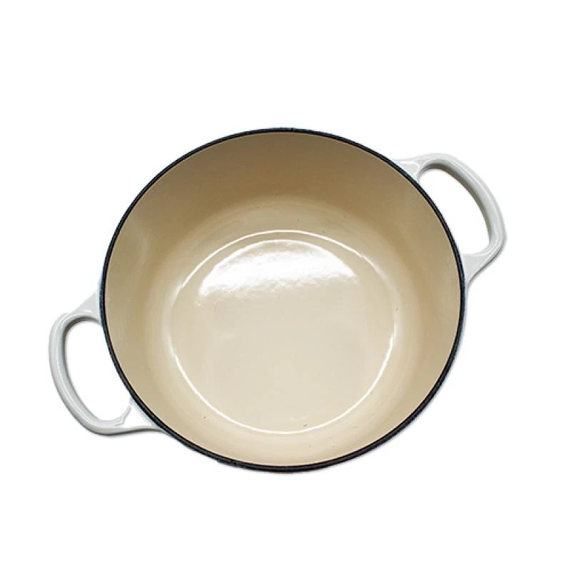 Le Creuset Signature apvalus kepimo indas baltas 20 cm