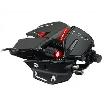 Žaidimų pelė Mad Catz R.A.T. 8+ – dešinei rankai, optinė, 16000 DPI, 11 mygtukų, USB-A, 145 g