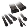 Ilginimo kabelių rinkinys Kolink Core Adept — pintas PET apvalkalas, 6 vnt., 20+4pin, 8pin, 4+4pin, 3×6+2pin (300–350 mm)