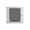 Dviejų sekcijų sieninis 19 inch 12U 600x600 pilkas LANBERG spintos korpusas (plokščioje pakuotėje)