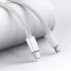 Baseus USB-C į Lightning aukšto tankio pintas laidas, 20W, PD, 2m (baltas)