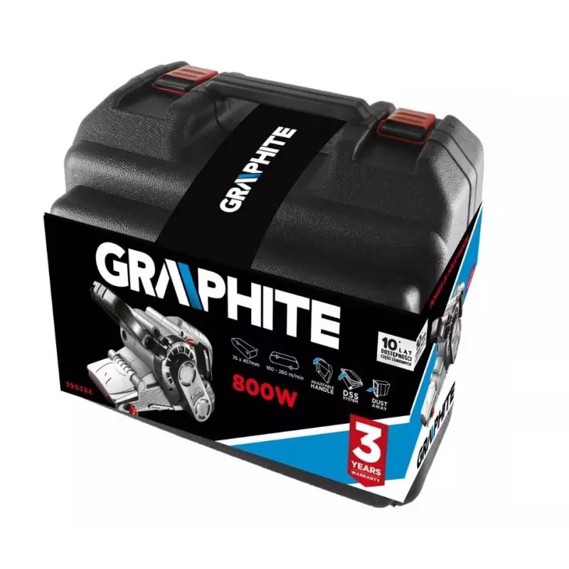 Juostinis šlifuoklis GRAPHITE 59G394