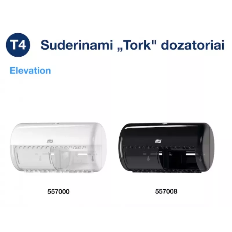 Tualetinis popierius Tork Premium Extra Soft Conventional T4 — 4 sluoksnių rulonai 9,7 cm x 19,1 m, pakuotė 6 vnt.
