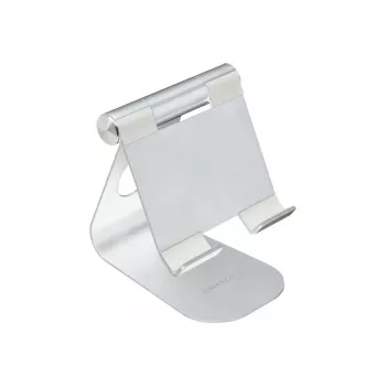 TERRATEC iTab M – stovas telefonui / planšetei – aliuminis – sidabrinis – ekrano dydis 8,8–25 cm (3,5–10 col.) – stalinis stovas (219728)