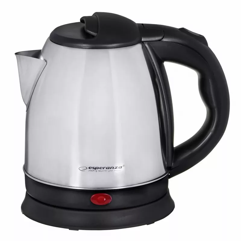 Elektrinis virdulys ESPERANZA 1,0 L nerūdijantis plienas ir plastikas, 1350 W, be laido, automatinis išsijungimas