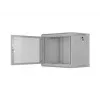 19 colių 9U 600x450 pilkas sieninis spintos stovas Lanberg su perforuotomis durelėmis