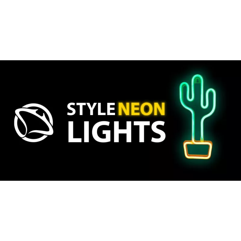 Dekoratyvinis neoninis šviestuvas MANTA SNL07GNT Cactus Green Yellow