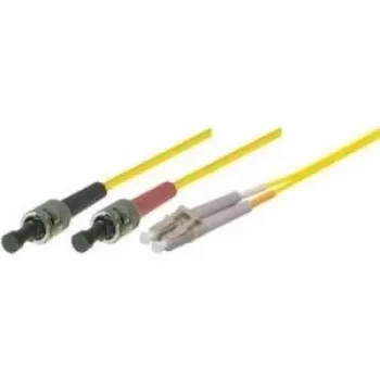 Tecline exertis Connect šviesolaidinis kabelis ST vienmodis (M) į LC vienmodis (M) 5 m, 9/125 µm, OS2, geltonas (39989405)