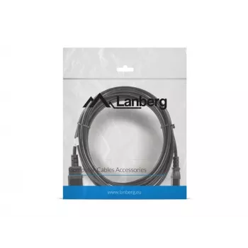 Lanberg C13-C14 VDE maitinimo ilginimo laidas, 5 m (ca-c13e-11cc-0050-bk)