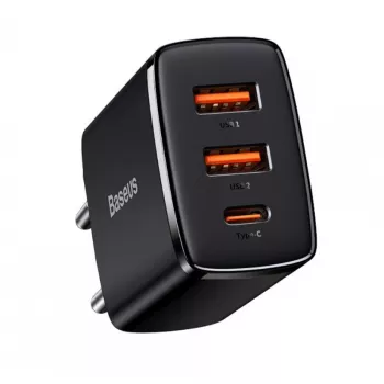 Baseus 30W USB įkroviklis QC PD3.0 Type-C greitasis įkrovimas, skirtas iPhone 17 16 15 14 13 12 Pro Max Xiaomi Samsung
