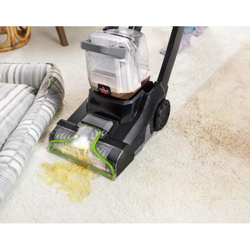 Bissell PowerWash Pet, vertikalus kilimų ir apmušalų valiklis | 3878N | 600 W | Juodas/Žalsvai gelsvas