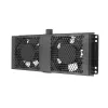 Aušinimo ventiliatorius Extralink 2 FANS ROOF COOLING UNIT 220V AC juodas metalinis