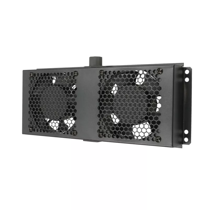 Aušinimo ventiliatorius Extralink 2 FANS ROOF COOLING UNIT 220V AC juodas metalinis