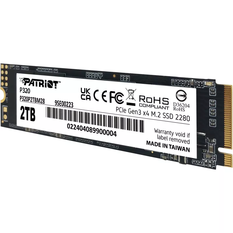 SSD diskas Patriot P320 2TB M.2 2280 PCIe 3.0 x4 NVMe