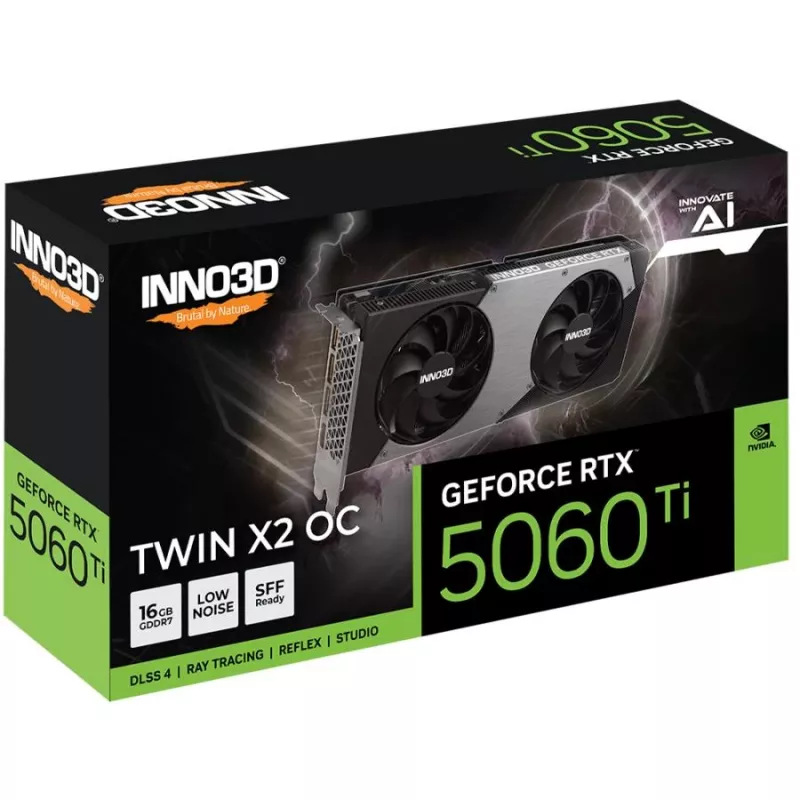 INNO3D GeForce RTX 5060 Ti TWIN X2 OC 16GB GDDR7 vaizdo plokštė