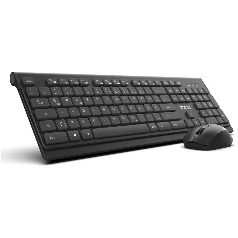 Inca IWS-519 belaidė klaviatūra ir pelė RF QWERTY turkiškas juodas
