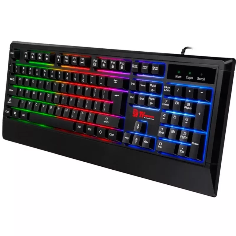 Tt eSPORTS Challenger Combo USB QWERTY vokiškas juodas (CM-CHC-WLXXPL-GR)
