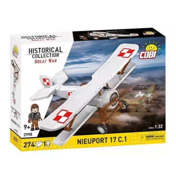 Cobi konstravimo rinkinys Nieuport 17 C.1, 274 detalės, modelio rinkinys