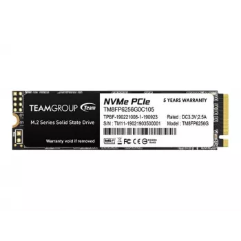 Team Group MP33 - SSD - 256 GB - Vidinė - M.2 2280 - PCIe 3.0 x4 (NVMe)