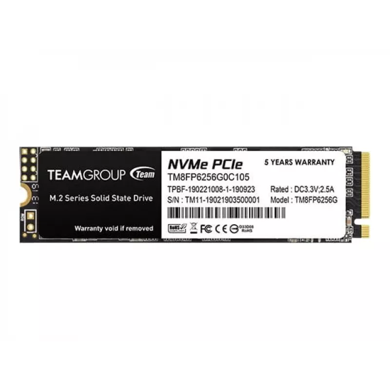 Team Group MP33 - SSD - 256 GB - Vidinė - M.2 2280 - PCIe 3.0 x4 (NVMe)