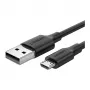 Ugreen 60137 USB laidas USB 2.0 1.5 m USB A Micro-USB A Juodas