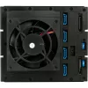 Išorinis 3,5 colio diskų korpusas SilverStone SST-FS304-12G, 4 lizdai – juodas