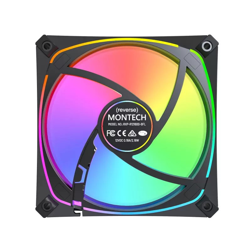 MONTECH RX120 PRO BLACK 120mm ARGB korpuso ventiliatorius
