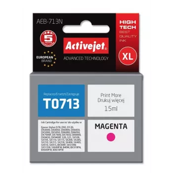 Activejet AEB-713N rašalas (Epson T0713, T0893, T1003; Supreme; 15 ml; purpurinis)