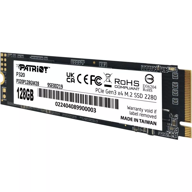 SSD diskas Patriot P320 128GB M.2 2280 PCIe 3.0 x4 NVMe