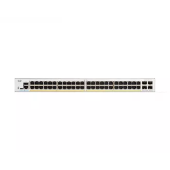 Valdomas tinklo jungiklis Cisco Catalyst 1300-48P-4X, 48 prievadų GE PoE, 4x10GE SFP+