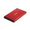 NATEC išorinis HDD dėklas RHINO GO (USB 3.0, 2.5 colio, raudonas)