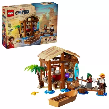 LEGO statybinis rinkinys One Piece 75636 Vėjo malūno kaimo trobelė, 299 dalių, 3 minifigūrėlės, 8+ metų