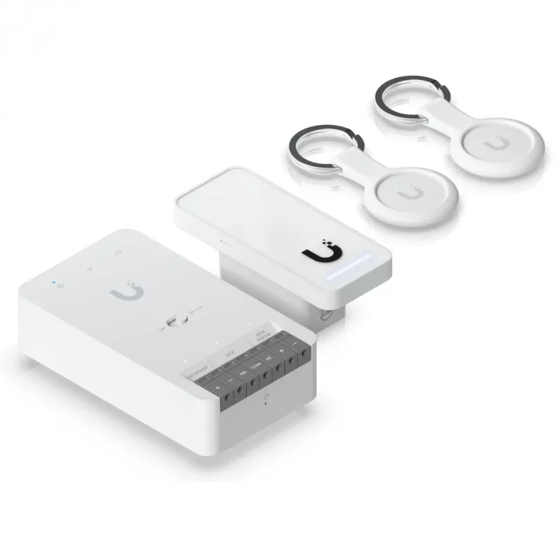 Durų prieigos kontrolės sistema Ubiquiti G3 Starter Kit pilka balta