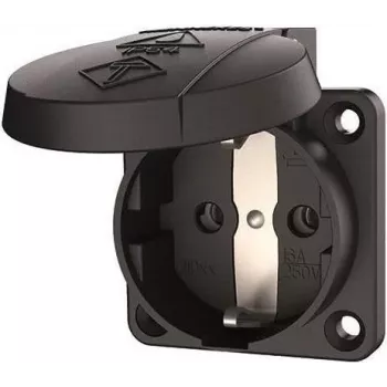 MENNEKES Elektrotechnik GmbH & Co. KG Schuko skydinis kištukinis lizdas 16A 2p+E 230V juodas 11032