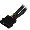 Sharkoon SATA Y maitinimo adapteris 4P Molex 0,15m juodas
